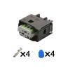 1-20 Sets 4-Pin Male Female Waterproof Sensor Connectors 1-967640-1 2-967640-1(1 Set) view 2