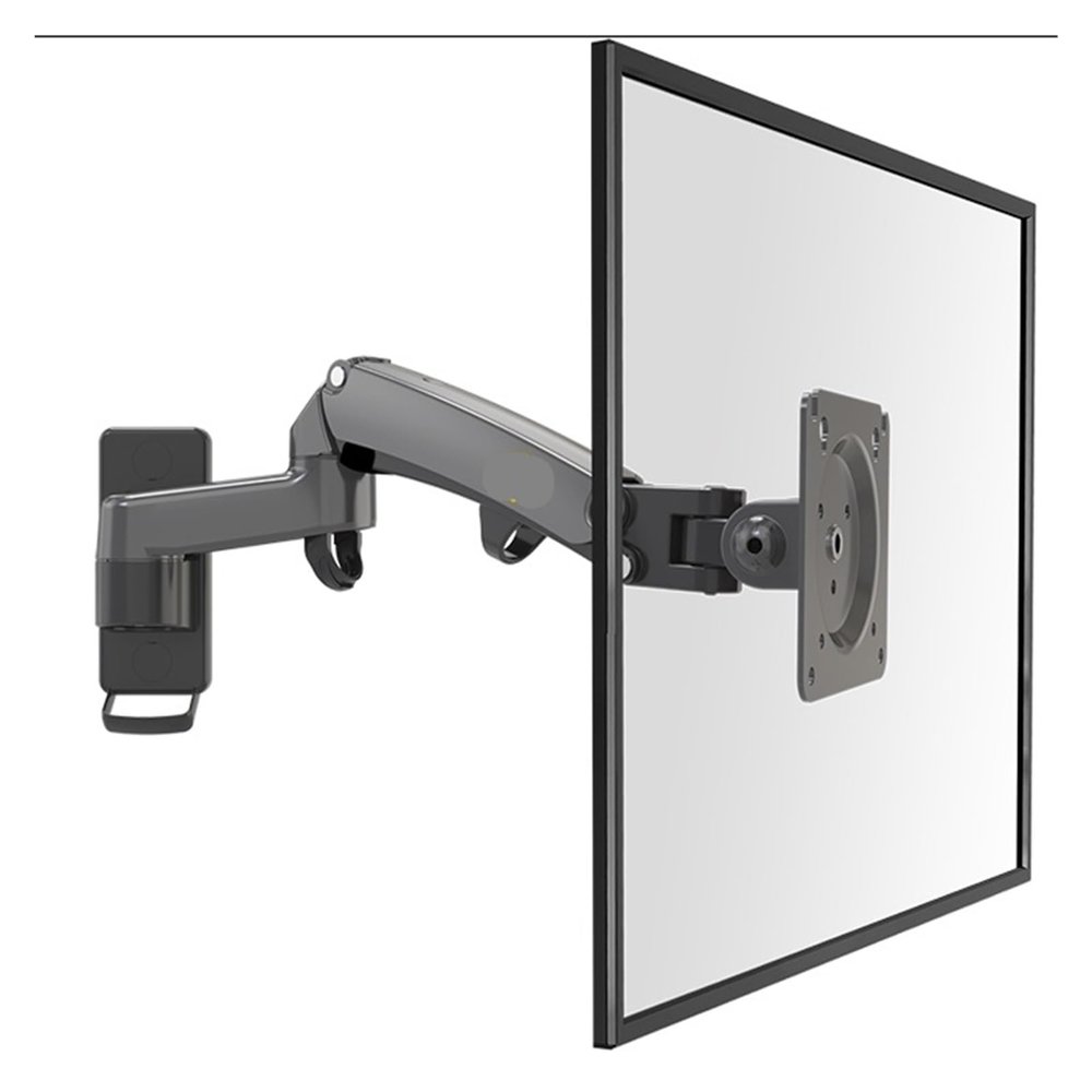 ADPVRLUQ F150 Gas Spring 17-35 Inch LED TV Wall Mount Monitor Stand Ergonomic Mounting Arm Max. VESA 100 * 100mm Load 3-12kgs(Matte Charcoal)