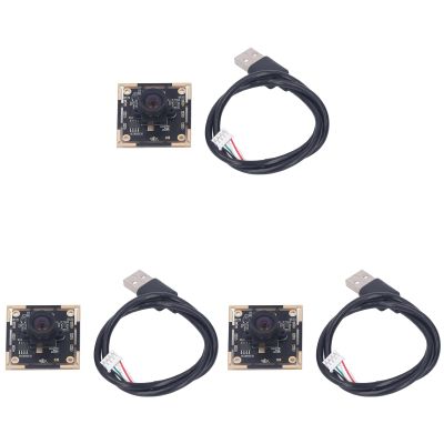 3 Pcs 1MP USB Camera Module, USB 2.0 30 FPS Web Camera Module 100 Degree with Distortion Panorama, OV9732 Computer Web Camera Board, for Computer, Laptop Plug and Play
