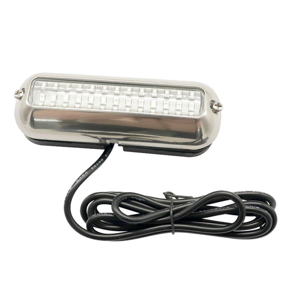 BIUDECO Stainless Steel 39 LED Underwater Lamp Waterproof Yacht Lighting Submersible Decorative Light for Boats and Pools for Marine Lighting