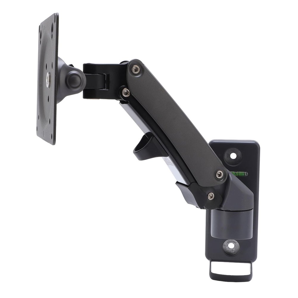 Adjustable Lifting Telescopic Rotating Wall Mount Bracket, Monitor Wall Mount, 15.4lbs Weight Capacity Universal VESA Stand for 17-27 Inch Screen