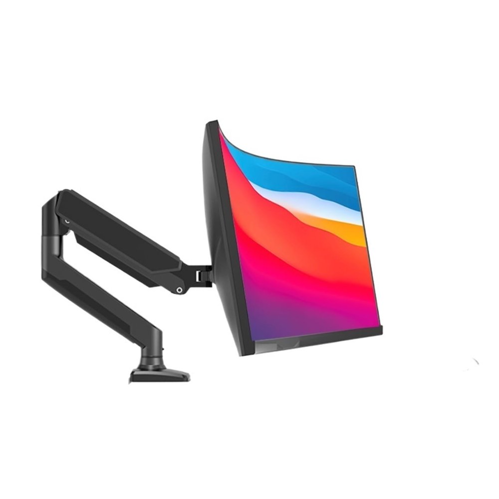 ADPVRLUQ Monitor arm Bracket Suitable for 13-inch-32-inch 2-9 kg (4.4-19.8 lbs) Screen Desktop Desktop mounting Bracket Monitor Supports 360 Adjustment(Black)