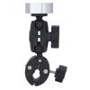 Mini Pole Clamp Mount, Angle Adjustable Pole Clamp Mounting Bracket for Mini Satellite, Easy to Install, Satellite Mounting Clip for Outdoor (Silver Adapter) view 1