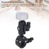 Mini Pole Clamp Mount, Angle Adjustable Pole Clamp Mounting Bracket for Mini Satellite, Easy to Install, Satellite Mounting Clip for Outdoor (Silver Adapter) view 3