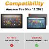 for Amazon Kindle Fire Max 11 Case (13th Generation, 2023 Release) 11",Slim Lightweight Smart Shell Stand Cover with Auto Wake/Sleep for All-New Fire 11 Max Tablet,Hummingbird Butterflies view 2