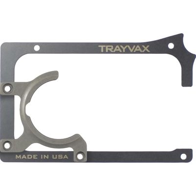 Trayvax Tracer Compatible with Apple Airtag for Contour Wallet, Classic Air Tag Holder Wallet Plate Insert, Aluminum, Gray
