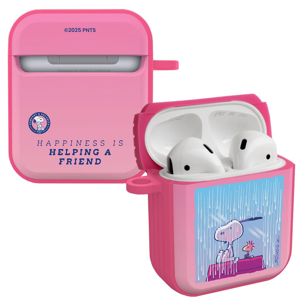 Affinity Bands Peanuts 75 Years of Friendship Limited Edition HDX Case Cover Compatible with Apple AirPods Gen 1 & 2 (Helping Friends)