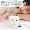 USB Mug Warmer Constant Temp Adjustable Electric Beverage Heating Plate for Ceramic Coffee Cups Pink White Beverage Warmers Tableware (#12) view 3