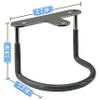 TidyFriend Rubberized Under Desk Laptop Mount - 6 Racks in 2 Sets, Laptop Under Desk Mount, Organizer Rack with Screws view 2