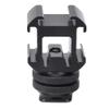 DirectNine Basics Aluminium Camera Hot Shoe Mount, 1/4 Layer Screw One for Three Hot Cold Shoe Base Fill Light Cold Adapter Bracket Adapter Bracket Multifunction view 1