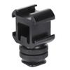 DirectNine Basics Aluminium Camera Hot Shoe Mount, 1/4 Layer Screw One for Three Hot Cold Shoe Base Fill Light Cold Adapter Bracket Adapter Bracket Multifunction view 2