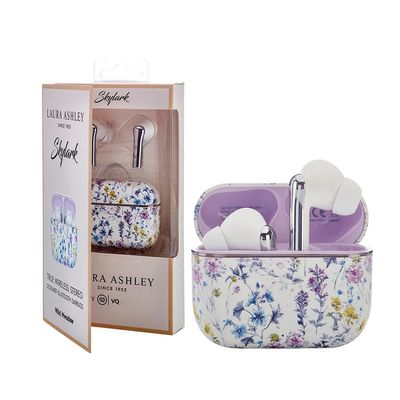 Laura Ashley Wild Meadow TWS Wireless Earbuds - VQ Rechargeable Ear Buds