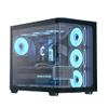 AeroCool P500C Mid-Tower Dual Chamber PC Case 4 Pre-Installed Fans High-Airflow Panoramic Tempered Glass RGB Lighting 360mm Radiator Support Customizable Cooling System Cable Management Gaming Builds view 1