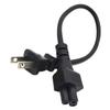 BOXUWFO HONGP C5 Power Adapter 1-15P 2Pin Male Plug to IEC320 C5 Female 30cm Power Extension Cable for Computers Good Conductivity Blk view 3