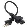 BOXUWFO HONGP C5 Power Adapter 1-15P 2Pin Male Plug to IEC320 C5 Female 30cm Power Extension Cable for Computers Good Conductivity Blk view 4