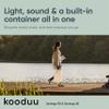 Kooduu Synergy 3-in-1 LED Lamp, Bluetooth Speaker & Drink Holder - Cordless, Rechargeable Indoor/Outdoor Light Fits 1 Bottle, 22H view 2