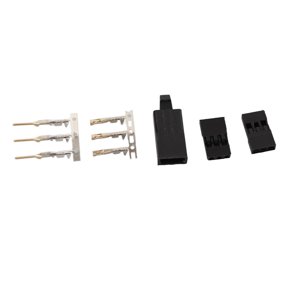 Bognajin JR Plug Fine Crafts Kit, Superior Performance ABS Brass Material, Simple, Wide Application for Electronic Instruments Model Aircraft, with 50 Pin Socket Shell Set
