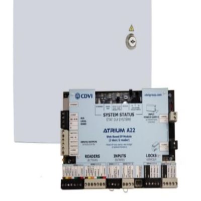 A22 Atrium 2-Door Access Controller with Lockable Metal Case, Hybrid System