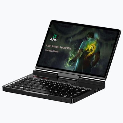 GPD Pocket 4 Mini Laptop 8.8" Touch Screen Aluminum Shell UMPC Win 11 Home OS AMD Ryzen 7 8840U 16GB/1TB (Amber Black)