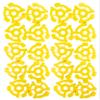 45 RPM Vinyl Record Adapters, 7 Inch Singles, Plastic Inserts (20) (Yellow) view 1
