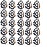 45 RPM Vinyl Record Adapters, 7 Inch Singles, Plastic Inserts (20) (Black) view 1