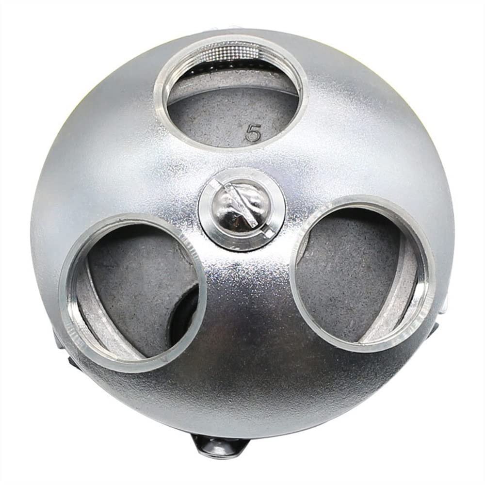 Lab Microscope Accessories Biological Microscope Objective Converter 3 Hole 4 Hole Objective Converter Metal Revolving Nosepiece Objective Lens Adapter Mounting Thread 20.2mm(3 Holes)