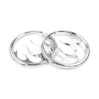 Bacar Speaker Grill Cover Front Speaker Grill for Harley Street Glides 2006-2013, Electra Glide 1996-2013, Trikes 2009-2013