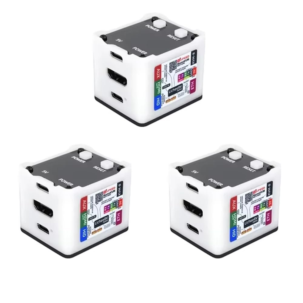 3PCS Sipeed NanoKVM Full Mini Remote Control Operation and Maintenance Server with 1TOPS NPU 1GHz C906 RISC-V CPU, USB HDMI 100M Network Port Beyond RaspberryPi