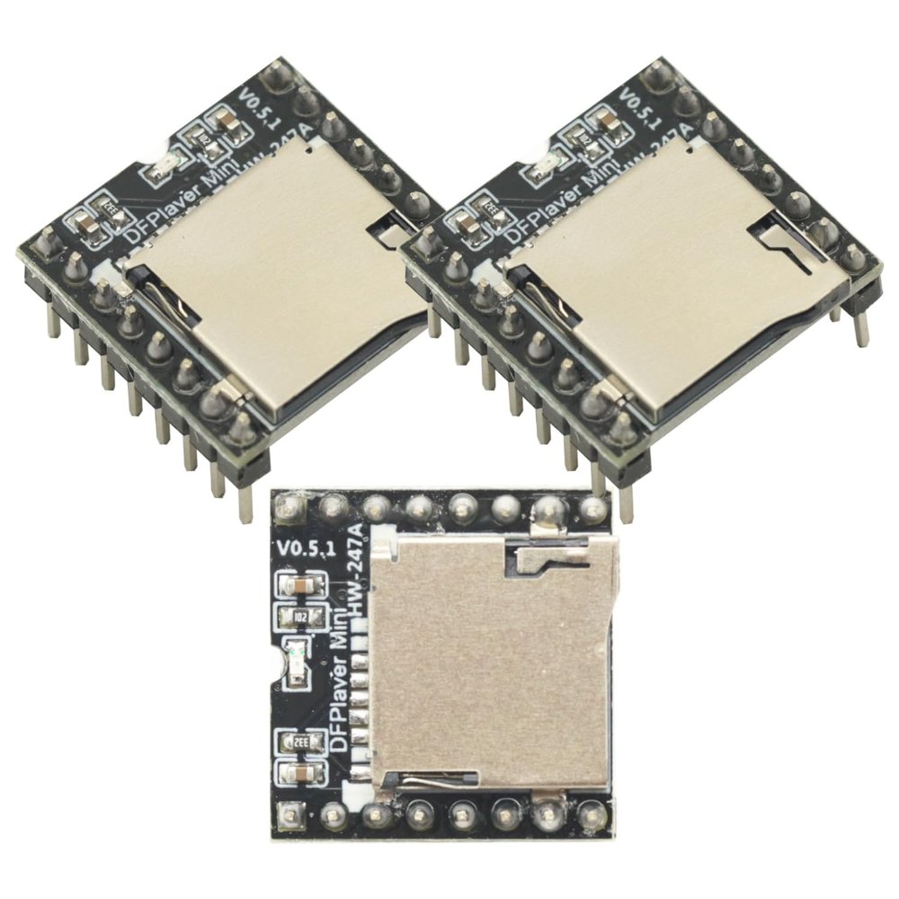 3pcs Mini mp3 Player U Disk TF Card Mini MP3 Player Audio Voice Module Board for Arduino DFPlay Mini Audio Voice Music Module