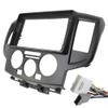 Car Accessory Double Din 9 Inch Radio Plastic Fascia Panel Frame for Nissan NV200 2010-2018 Dashboard Mount Kit (Black Frame Cable) view 3