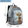 ALAZA School backpacks for girls boys Highland Cow Baby Backpack Students Bookbag for school bag Womens Casual Daypack College Bookbag view 2