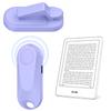 DATAFY [Case-Friendly] Page Turner for Kindle Paperwhite Oasis Kobo eReaders, Camera Camcorder Remote Controls, Page Turner Clicker for ipad Tablets Reading Novels with Wrist Strap Storage Bag Purple view 1