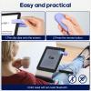 DATAFY [Case-Friendly] Page Turner for Kindle Paperwhite Oasis Kobo eReaders, Camera Camcorder Remote Controls, Page Turner Clicker for ipad Tablets Reading Novels with Wrist Strap Storage Bag Purple view 2
