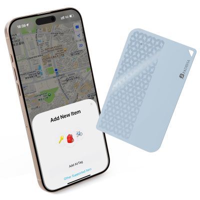 BFADEHA 2025 [Apple MFi Certified] (iOS Only) Bluetooth Tracker Smart Card for Apple Find My iPhone Wallet GPS Tracker, 5-10 Years Staying Power, Keys Finder and Item Locator for Keys, Bags, Passport