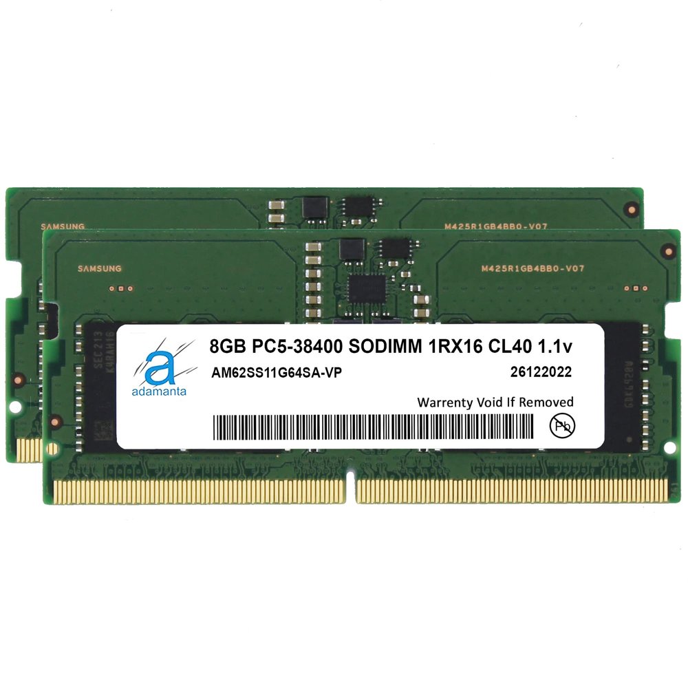 Adamanta 16GB (2x8GB) Compatible for HP Victus 16-d1025nl Laptop DDR5 4800MHz PC5-38400 SODIMM 1Rx16 CL40 1.1v Notebook Memory Module Upgrade RAM