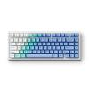 MCHOSE G75 PRO 75% Wireless Mechanical Keyboard, TKL Keyboards Tri-Mode BT5.0/2.4GHz/USB-C, Hot Swap Custom Creamy Keyboards Linear Switch, Double Shot PBT Keycaps RGB LED Backlit, White&Blue view 1