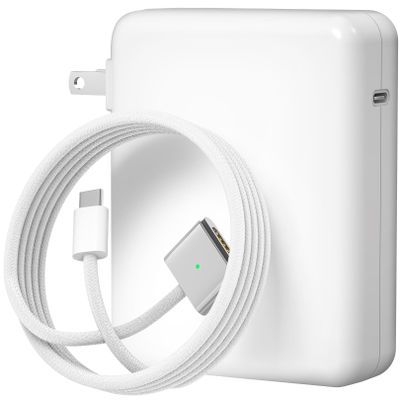 140W Charger for MacBook Pro 16 14 inch Mac Air 15 13 inch 2025 2024 2023 2022 2021 M1M4Original QualityFast Charger Power Adapter & 6.6FT Type C to Magnetic 3 Cable LED Applicable 2021-25 (White)