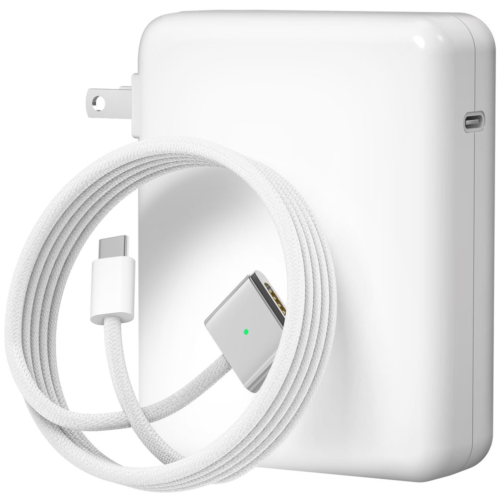 140W Charger for MacBook Pro 16 14 inch Mac Air 15 13 inch 2025 2024 2023 2022 2021 M1M4Original QualityFast Charger Power Adapter & 6.6FT Type C to Magnetic 3 Cable LED Applicable 2021-25 (White)