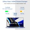 140W Charger for MacBook Pro 16 14 inch Mac Air 15 13 inch 2025 2024 2023 2022 2021 M1M4Original QualityFast Charger Power Adapter & 6.6FT Type C to Magnetic 3 Cable LED Applicable 2021-25 (White) view 2