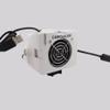 9Thirteen, Cooler Fan/Case. Works with GoPro HERO9, HERO10, HERO11, HERO12, HERO13, Reduce Overheating in Static Environments at Sporting Events, Vlogging, Dash,Airplane Cam (White, PowerMount Plus) view 1