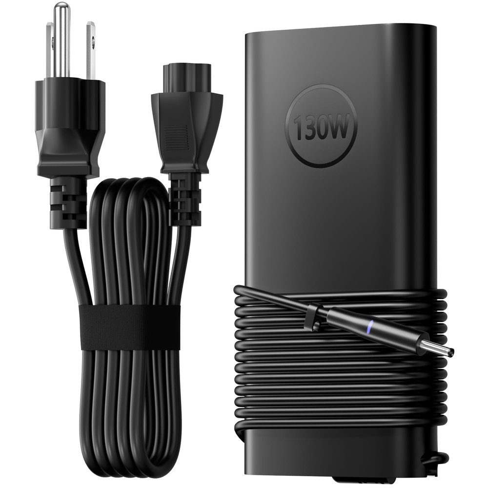 130W 4.5mm Round Tip AC Adapter Laptop Charger Dell XPS 15 7590 9530 9550 9560 9570 Compatible with Inspiron 7348 Precision 5510 5520 5530 5540 HA130PM130 0V363H DA130PM130 06TTY6 Power Supply Cord