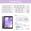 Soke for iPad 9th/8th/7th Generation Case with Keyboard 10.2 Inch-7 Color Backlitght Magnetic Wireless Detachable Folio Keyboard Cover with Pencil Holder for Apple iPad Gen 9/8/7, Violet Marble view 2