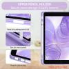 Soke for iPad 9th/8th/7th Generation Case with Keyboard 10.2 Inch-7 Color Backlitght Magnetic Wireless Detachable Folio Keyboard Cover with Pencil Holder for Apple iPad Gen 9/8/7, Violet Marble view 3