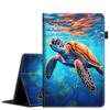 Case for All-New 7" Kindle Paperwhite 12th Gen 2024 & Kindle Colorsoft Signature Edition 2024, Multi-Angle Stand Smart Cover Shockproof with Auto Wake/Sleep, Turtle Art view 1