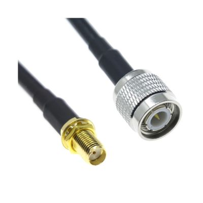 KUIQEO Video Connector 20CM 30CM 50CM 75CM 100CM 1M 2M 300CM SMA Female to TNC Male Connector RG58 R/1F Coaxial Cable Antenn W-i/f-i Coax Jumper coaxial Cable(75CM)