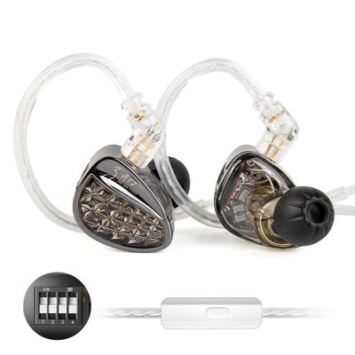 KZ ZA12 in Ear Monitor, 2DD+4BA Hybrid Wired Earbuds, KZ in Ear Monitor