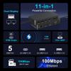 New Surface Dock Triple Displays 4K@60HZ HDMI+VGA, 11 in 1 Surface Docking Station for Surface Pro 11/10/9/8/X/7/6/5/4/3,Surface Laptop 7/6/5/4/3/2/1,Surface Book Go view 3