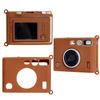 Mini EVO Case - Soft Silicone Cover Bag for Fujifilm Instax Mini EVO Instant Camera - Brown view 1