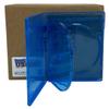 USDISC Blu-ray Cases Standard 12mm, Triple 3 Disc, Clear Blue, Pack of 10 view 1