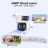 2-Way Audio & Auto Tracking 4MP PTZ Security Cameras Wireless Outdoor, WiFi Home Security Camera System, Video Surveillance DVR Kits view 3